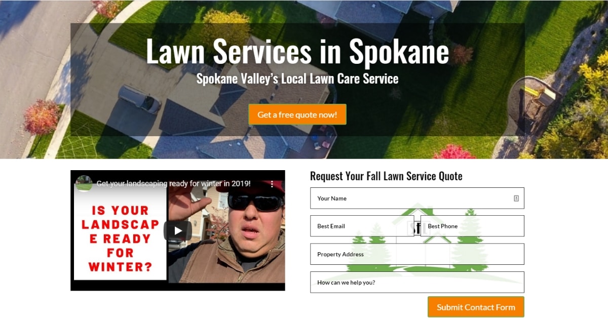 Spokane WA Lawn Care Website Spokane WA Lawn Care Website