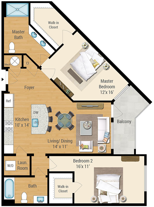 Aqua on the Levee Apartment Floor Plan Aqua on the Levee Apartment Floor Plan